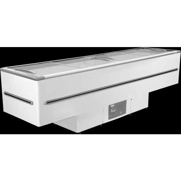 Ilha Dupla Ação Tipo Inox 3,03 m x 0,80 - Tipo Inox Com LED - 820 litros