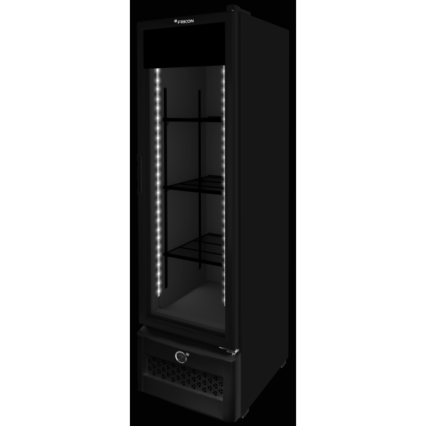 Conservador Tripla Ação Porta Vidro Triplo - 283 litros - TOTAL BLACK