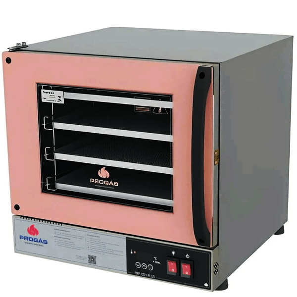 Forno Turbo Elétrico Digital PRP-004 PLUS Fast Oven Rosa 56 Litros 4 Esteiras Progás
