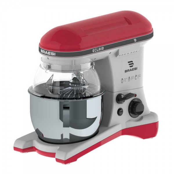 Batedeira Planetária Eclair BP-500 Vermelha - 10 Velocidades 5 Litros - BRAESI