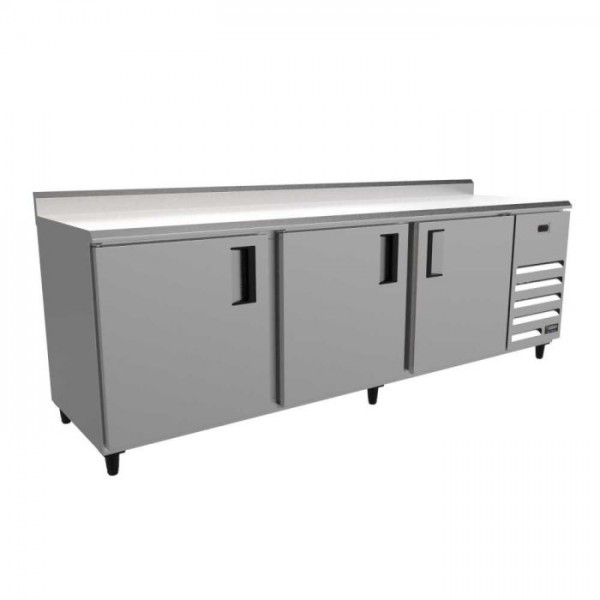 BALCAO SERVICO REFRIGERADO 2500 EXT INOX/INT ALUZ BORDA ESP C/ CUBA LADO DIREITO - VENANCIO