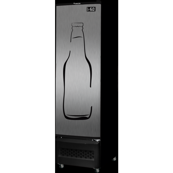 Cervejeira Slim 4 Caixas - Porta Tipo Inox - 284 litros