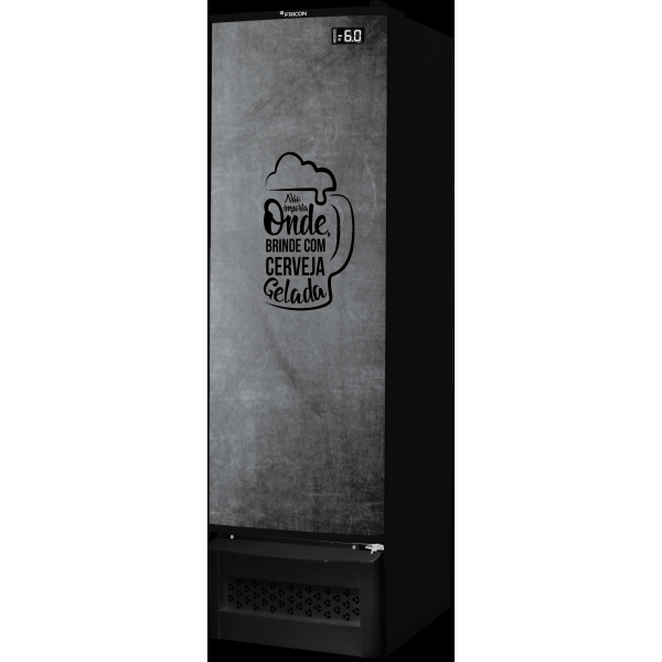 Cervejeira Slim 4 Caixas - Porta Chapa Adesivada ou branca - 284 litros