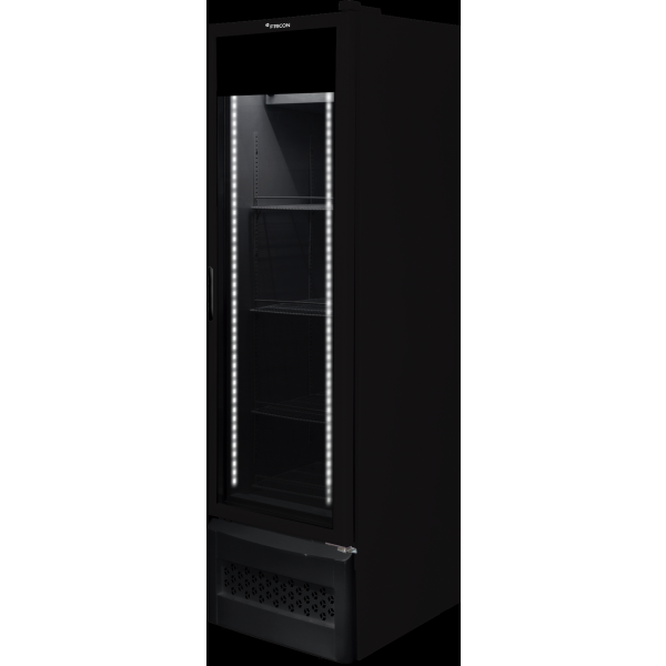 Conservador Media Temperatura Slim Porta Vidro Duplo - 284 litros - TOTAL BLACK