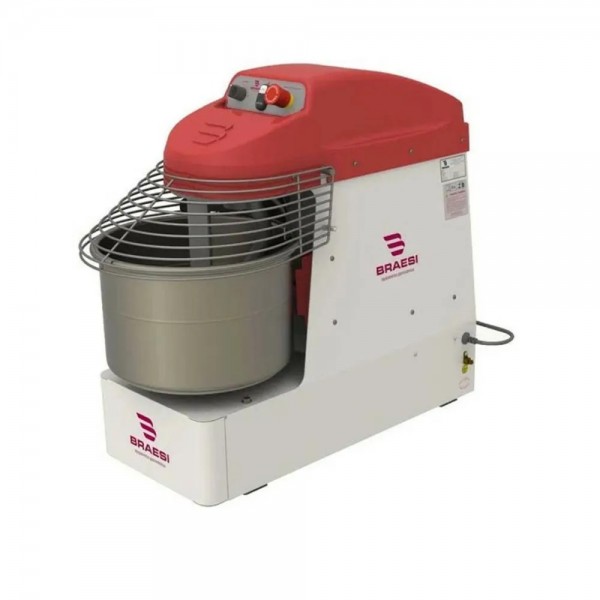 Amassadeira Espiral 15Kg 2 Velocidade Motor 1,5 c.v. AES-15/1-2V 220V 50-60Hz - Braesi - BRAESI