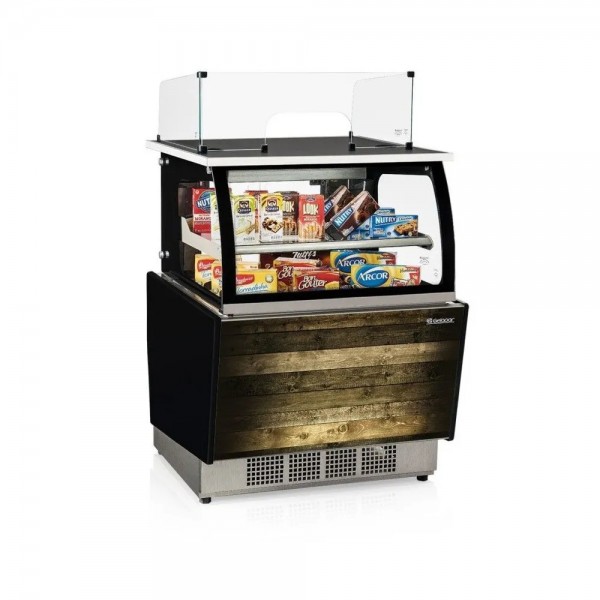 VITRINE NEUTRA CAIXA - 80 cm- VIDRO COM SERIGRAFIA- MGSX-080 MD