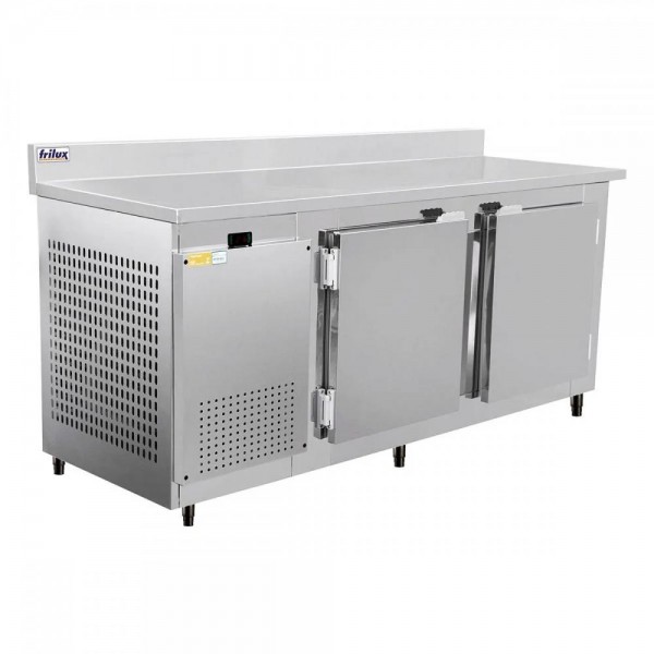 Balcão Serviço Inox Encosto Congeld Frilux 1,9m