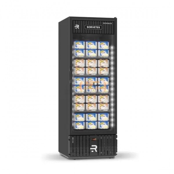 Visa cooler Sorvetes 570 L. Porta Vidro VCS570PV - REFRIMATE