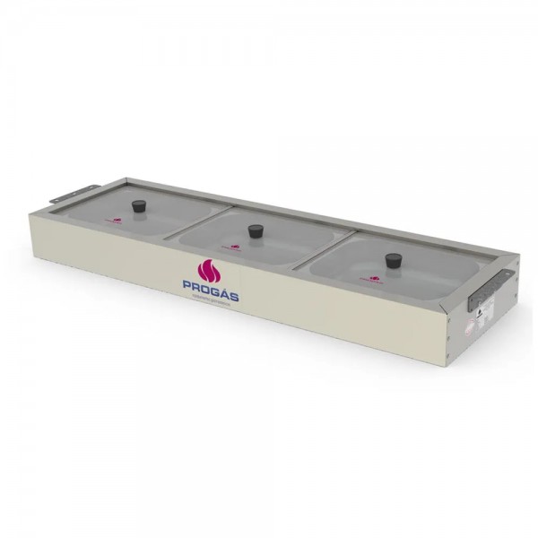 Buffet Frio 3 Cubas Tampas de Vidro PRBF-30GN
