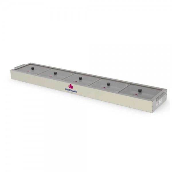 Buffet Frio 5 Cubas Tampas de Vidro PRBF-50GN