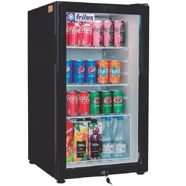 Expositor Vertical Visa Cooler RF-002 Porta de Vidro - Preto 110 L