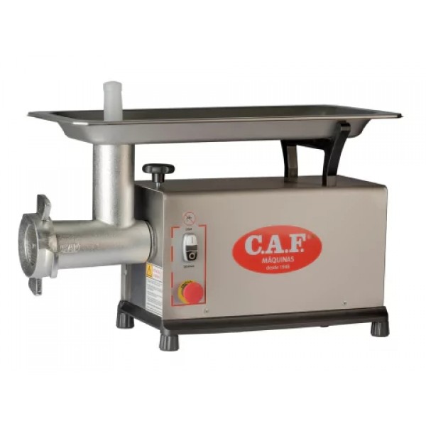 MOEDOR ELETRICO COMERCIAL PARA CARNES BOCAL 10 CAF-10 SM-I M BIV 127/220V 60HZ 1/2CV - CAF