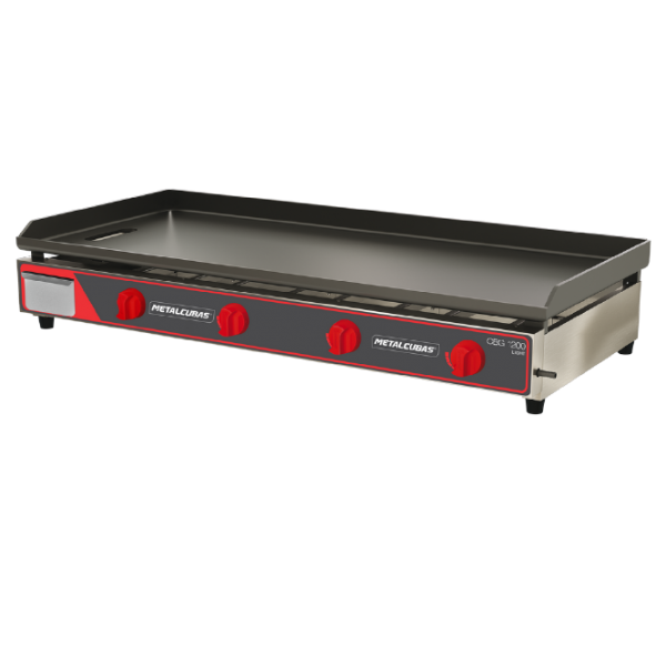 Chapa À Gás Compact 120 x 45 cm - CBG 1200 C- METALCUBAS