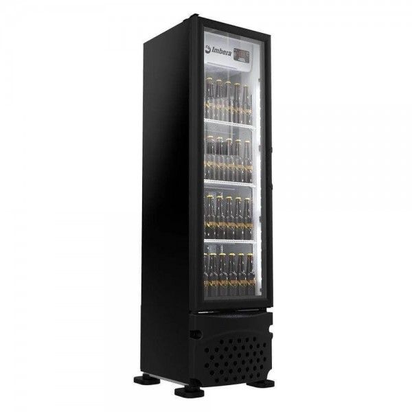 CERVEJEIRA 229L PORTA VIDRO PRETO FOSCO CCV144 PV IMBERA 