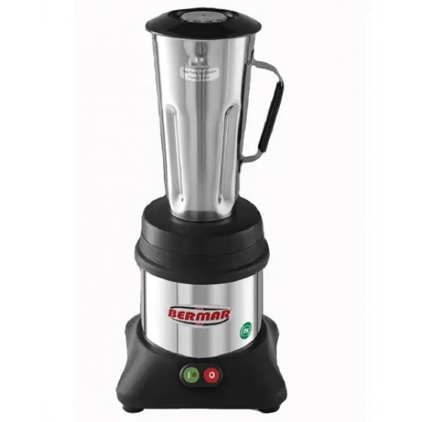 Liquidificador Comercial BM-140 NR - Total Inox 2 Litros Motor Robusto Baixa Rotação c/ Corpo em Aço Inox 304