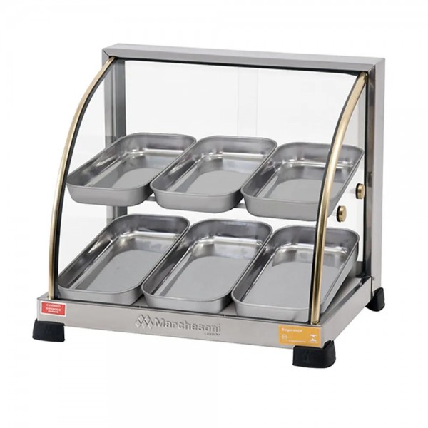 ESTUFA MARCHESONI OURO CURVA DUPLA COM 6 BANDEJAS 220V - MARCHESONI