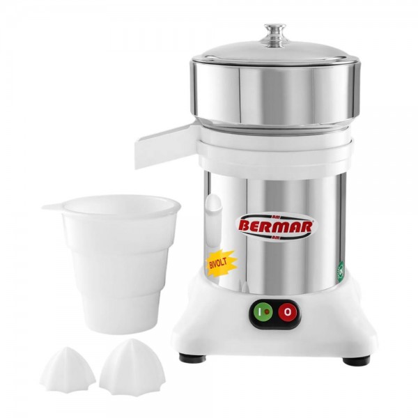 Extrator de Suco Branco Corpo e Câmara em Inox BM-05 Bivolt