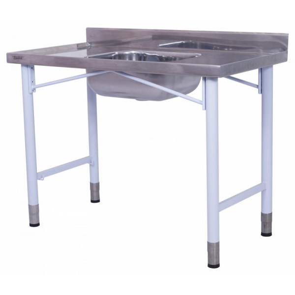 PIA INOX 430 CONCRETADA 1 CUBA (0,40x0,34x0,12m) 1,00x0,53m PINTADA - BENFATI