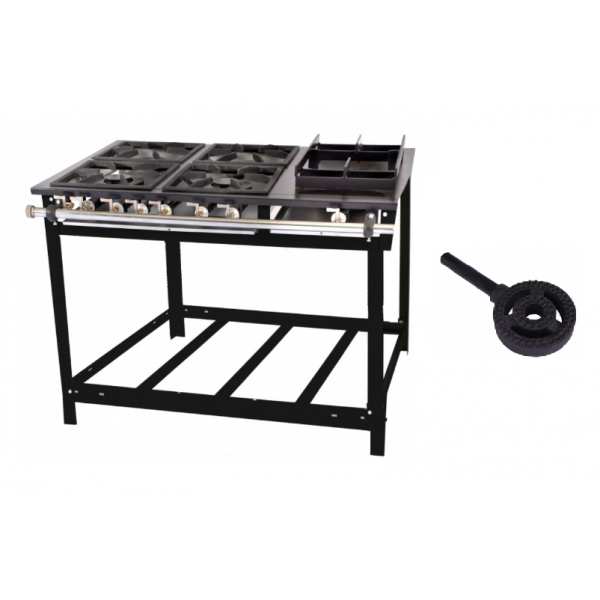 FOGÃO A GÁS EXTRA 4 QUEIMADORES MISTOS - 2QD/2QS ESP FORNO - VENANCIO