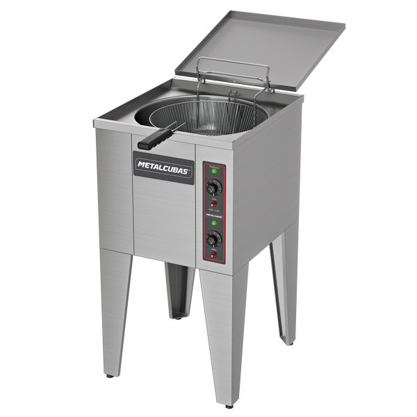 Fritador Elétrico água/óleo 35 litros - 10.000W - 2 resistências - FAO 1 CR -  METALCUBAS