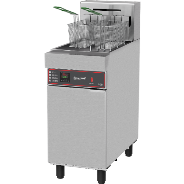 Fritador Elétrico água/óleo 30 litros - 2 cestos - 15.000W - Trifásico 380V - FAO 2 C T 380-  METALCUBAS