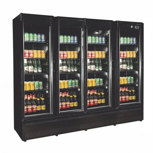 Refrigerador/ Expositor Vertical p/ Bebidas RF-023-B All Black - 4 Portas 1450 L