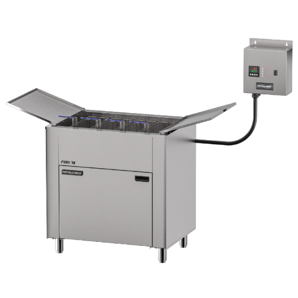 Fritador Elétrico 75 litros de óleo - 4 cestos pequeno - TRIF 220V -FOEI 75 CP T 220V- METALCUBAS