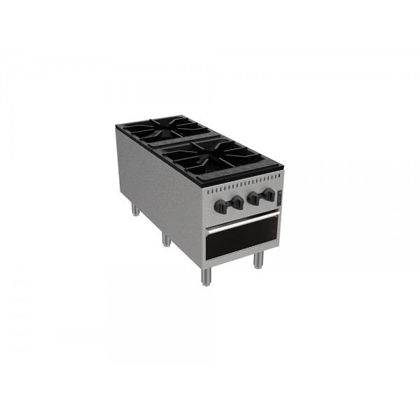 Fogão Industrial Prime 02 bocas Inox Gás - VENANCIO
