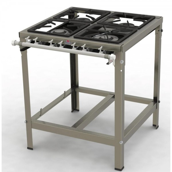 Fogão Progás Inox 2 Queimadores Simples e 2 Duplos PMINOX-402F