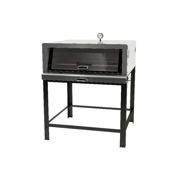 Forno de Lastro Gás Epóxi 95 x 95 porta basculante - GASTROMAQ