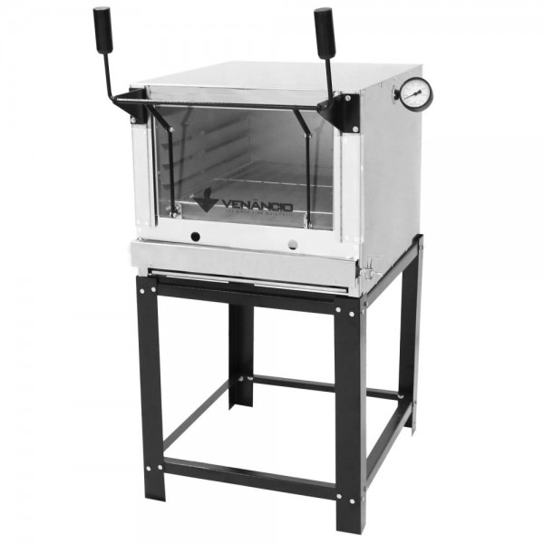 FORNO A GÁS LASTRO ROMA 80 INT GALV/EXT INOX - VENANCIO