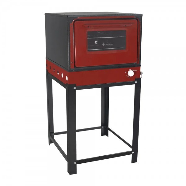 FORNO BRAVO VERMELHO MANIP BRANCO COM PÉ - VENANCIO