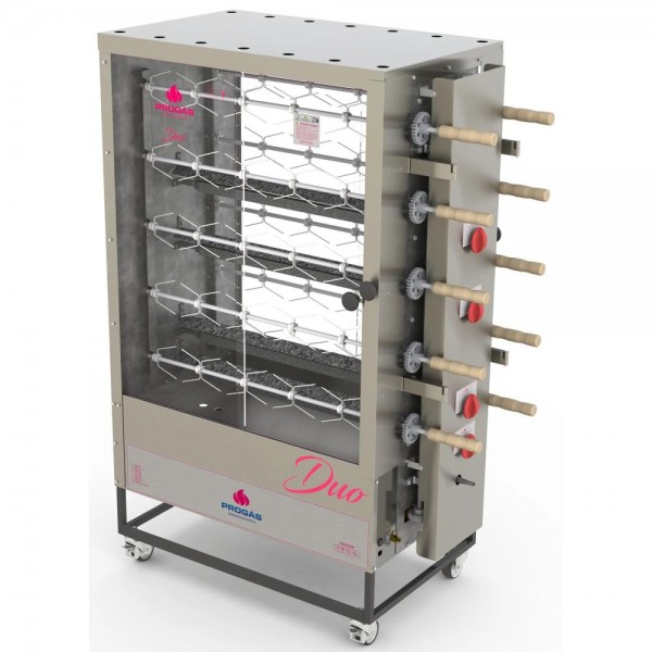 Forno Rotativo a Gás Progás 10 Espetos Tradicionais 100kg de Carne Bivolt PR-6100TR DUO