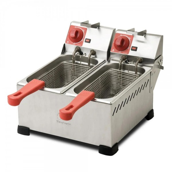 Fritadeira Eletrica Industrial 2 Cubas 4 Litros Cada -