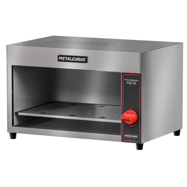Forno Salamandra a gás 65 litros - Padrão GN 1/1 (sem porta) - FSG 65 - METALCUBAS