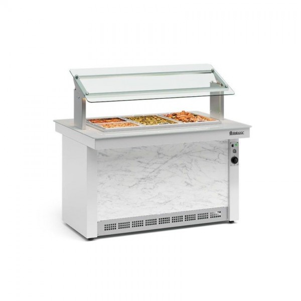 MESA TÉRMICA VITRA - 1388mm-  SEM CUBAS- GBTA-140 BR