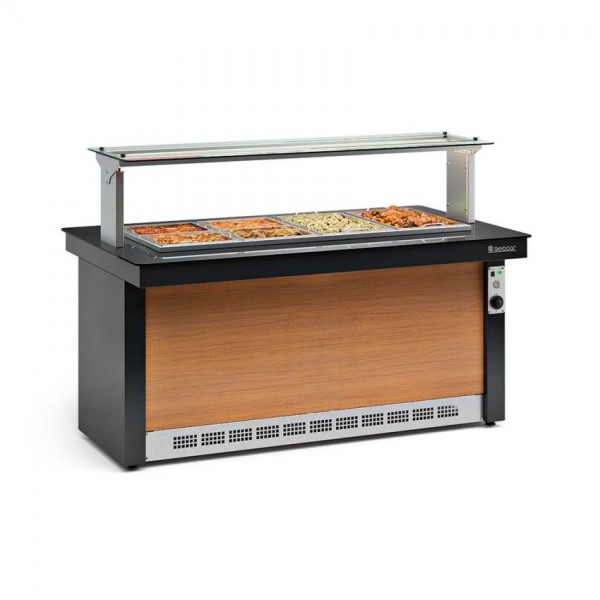MESA TÉRMICA VITRA - 1728mm- SEM CUBAS- GBTA-175 PR