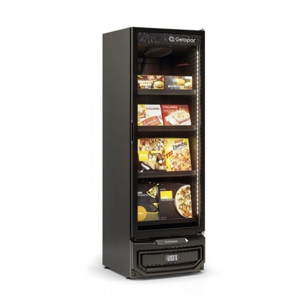 CONSERVADOR VERTICAL CONVENIÊNCIA CARBONO - 645mm- CONGELADOS - TEMPERATURA  -12° a -20°- GCVC-45 LB PR