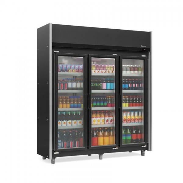 REFRIGERADOR VERTICAL AUTO SERVIÇO - 1826mm- TEMPERATURA  -2° a +7°  -GEAS-3P PR