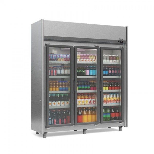 REFRIGERADOR VERTICAL AUTO SERVIÇO - 1826mm- TEMPERATURA  -2° a +7°  -GEAS-3P TI