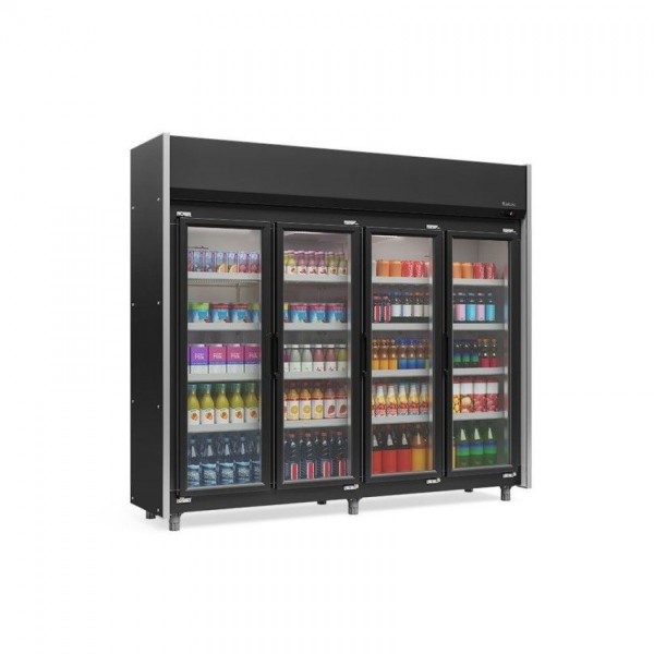 REFRIGERADOR VERTICAL AUTO SERVIÇO -2386mm- TEMPERATURA  -2° a +7° - GEAS-4P PR