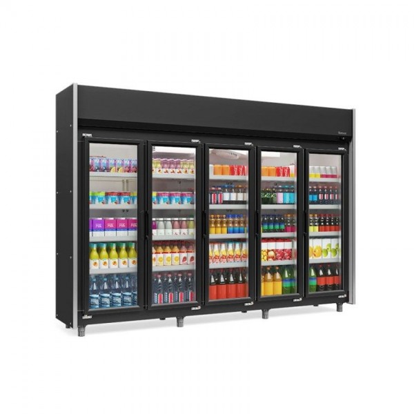 REFRIGERADOR VERTICAL AUTO SERVIÇO -2946mm- TEMPERATURA  -2° a +7° - GEAS-5P PR