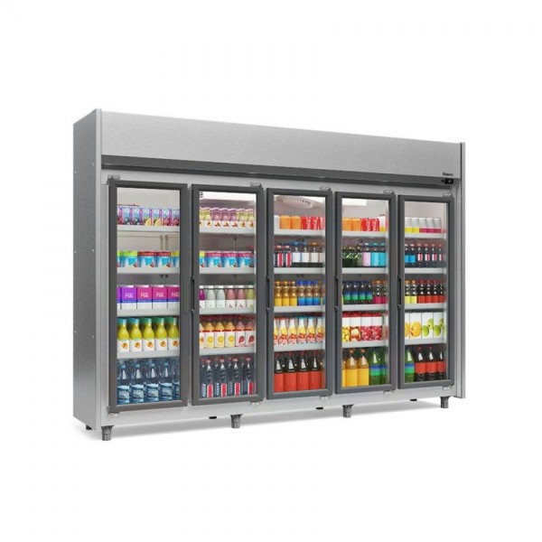 REFRIGERADOR VERTICAL AUTO SERVIÇO -2946mm- TEMPERATURA  -2° a +7° - GEAS-5P TI
