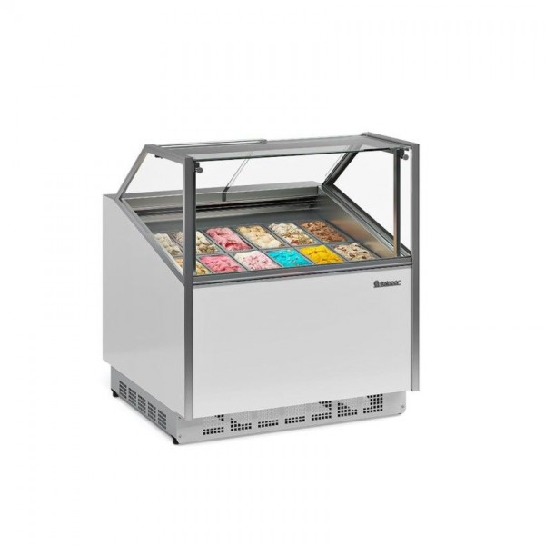EXPOSITOR PARA SORVETE DE MASSA - CAPACIDADE PARA 12 CUBAS (5l) - GESG-12 BR