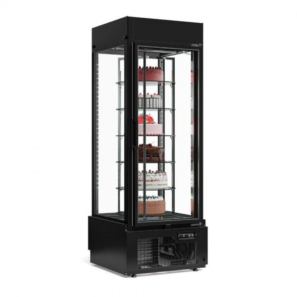 VITRINE REFRIGERADA - 760mm-GIRATÓRIA OU FIXA - TEMPERATURA -2° a +10°C- GEVG-075 PR