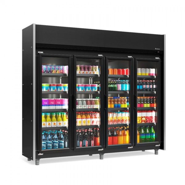 REFRIGERADOR VERTICAL AUTO SERVIÇO -2386mm- TEMPERATURA  -2° a +7° - GEAS-4P LB PR