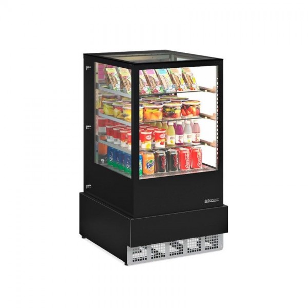 VITRINE REFRIGERADA - DUPLA FUNÇÃO - 700 mm-VIDRO COM SERIGRAFIA- GGER-070 PR