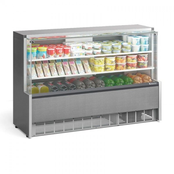 VITRINE REFRIGERADA UNIVERSAL - 2 PLACAS FRIAS - 1730mm-ILUMINAÇÃO LED -GPDA-175 R TI