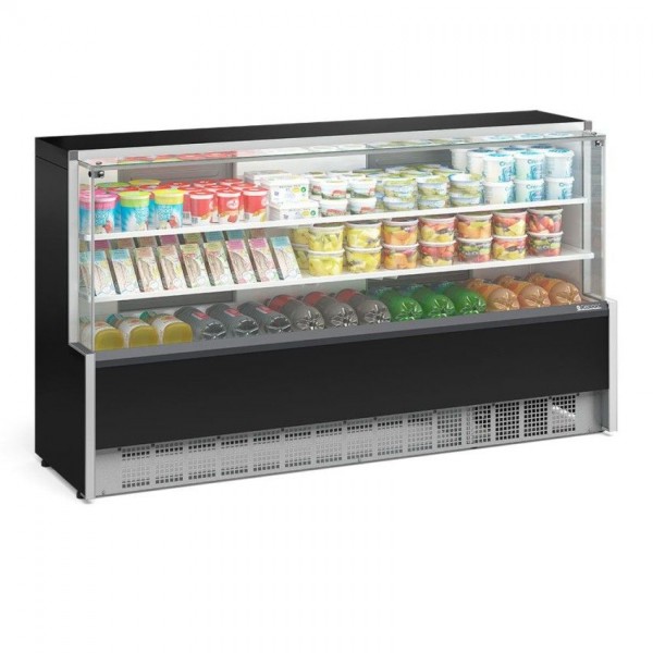 VITRINE REFRIGERADA UNIVERSAL - 2 PLACAS FRIAS- 2060mm  - ILUMINAÇÃO LED -GPDA-205 R PR
