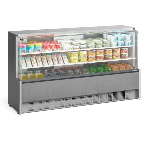 VITRINE REFRIGERADA UNIVERSAL - 2 PLACAS FRIAS- 2060mm  - ILUMINAÇÃO LED - GPDA-205 R TI